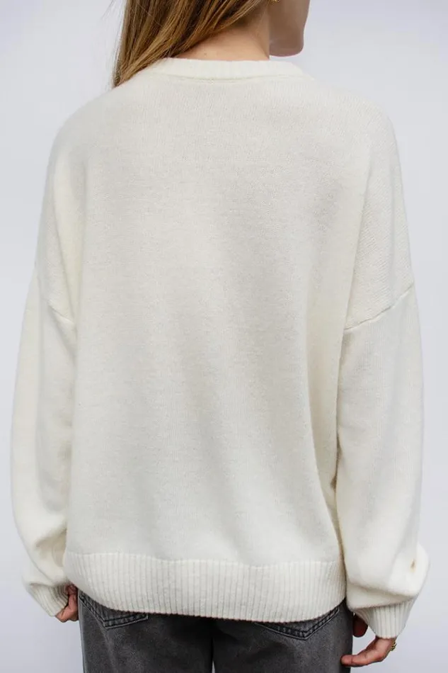 Bow Sweater Women Subdued Sweaters