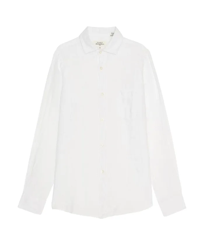 Boys Hartford Clothing White Linen Paul Kids Shirt