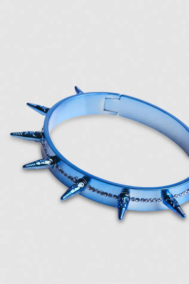 Bracelets Women Patrizia Pepe Brass And Glass Bracelet Blue Soul