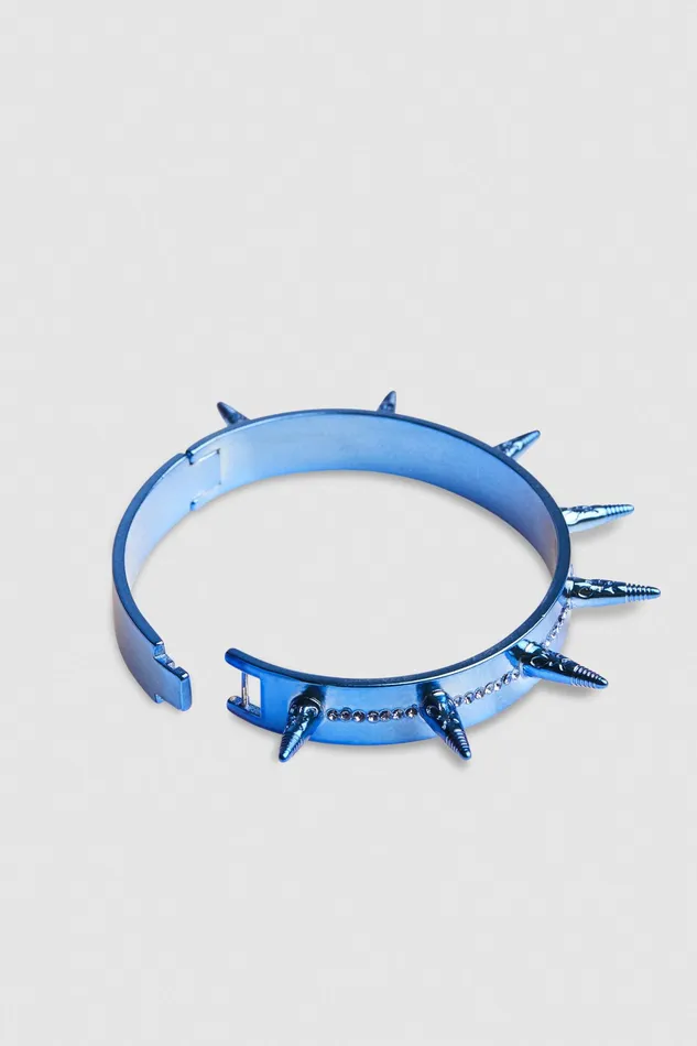 Bracelets Women Patrizia Pepe Brass And Glass Bracelet Blue Soul