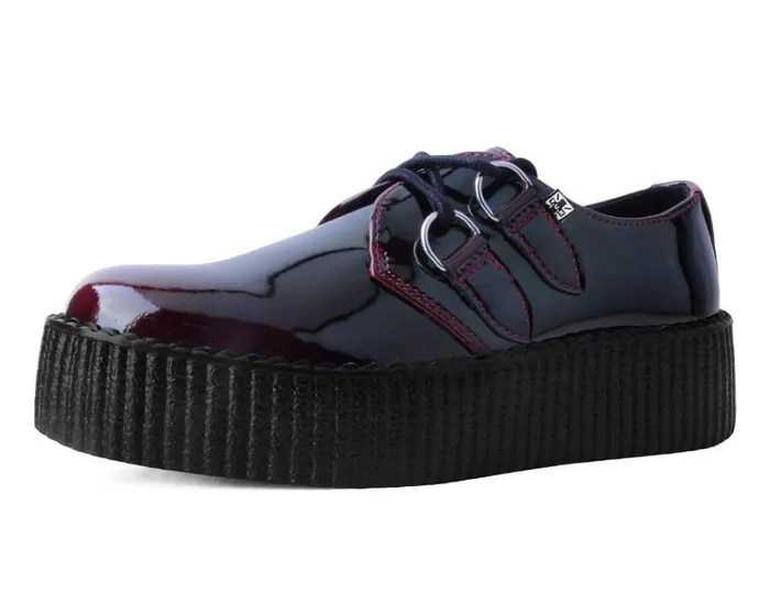 Burgundy Gradient DRing Mondo Creeper Women TUK Shoes Vegan