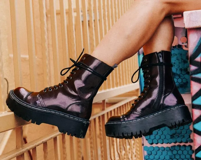 Burgundy RubOff 10Eye Double Decker Boot Men TUK Shoes Boots Burgundy RubOff 10Eye Double Decker Boot Men TUK Shoes Boots