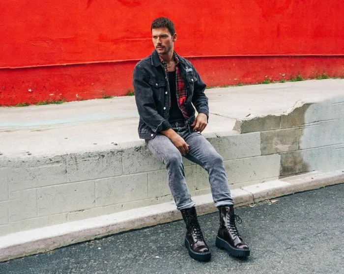 Burgundy RubOff 10Eye Double Decker Boot Men TUK Shoes Boots Burgundy RubOff 10Eye Double Decker Boot Men TUK Shoes Boots