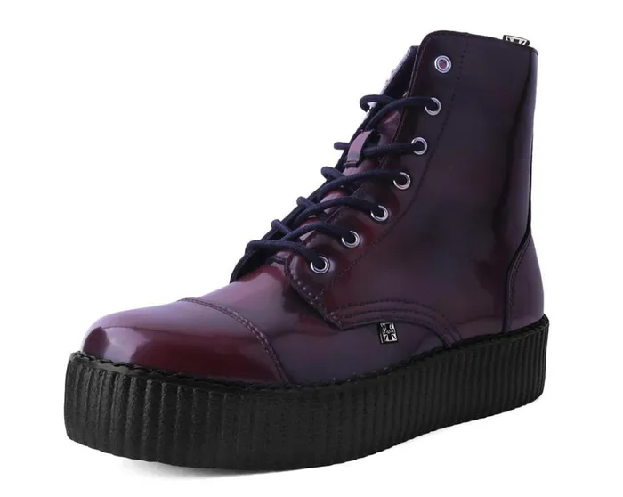 Burgundy Rub Off TUKskin 7Eye Boot Women TUK Shoes Boots