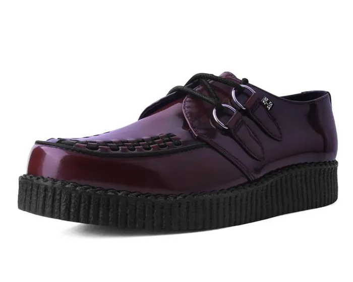 Burgundy RubOff TUKskin Viva Low Creeper Men TUK Shoes Vegan