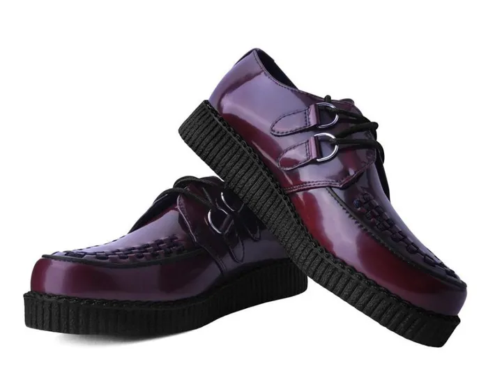 Burgundy RubOff TUKskin Viva Low Creeper Men TUK Shoes Vegan Burgundy RubOff TUKskin Viva Low Creeper Men TUK Shoes Vegan