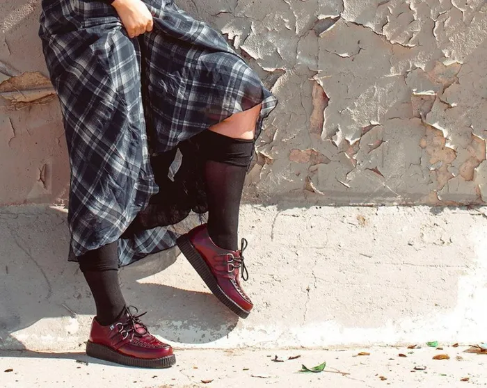 Burgundy RubOff TUKskin Viva Low Creeper Men TUK Shoes Vegan Burgundy RubOff TUKskin Viva Low Creeper Men TUK Shoes Vegan