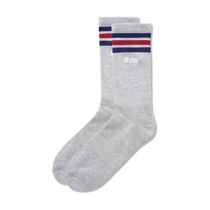 Butter Goods Accessories Men Stripe Socks Ash 