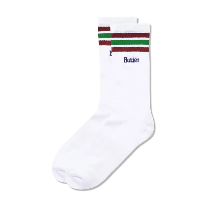 Butter Goods Accessories Men Stripe Socks White