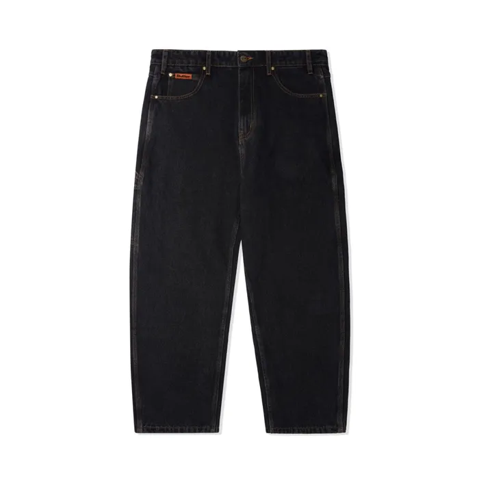 Butter Goods Baggy Denim Jeans Washed Black Men Core Denim