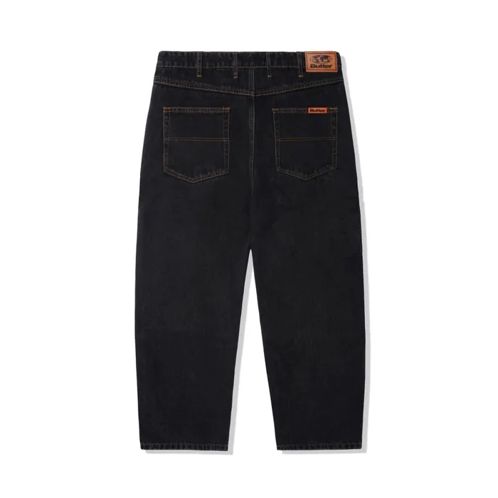 Butter Goods Baggy Denim Jeans Washed Black Men Core Denim Butter Goods Baggy Denim Jeans Washed Black Men Core Denim