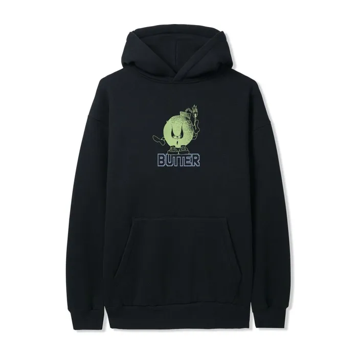 Butter Goods Bomb Pullover Hood Black Men Fleece