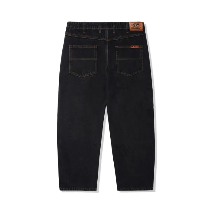 Butter Goods Core Denim Men Baggy Denim Jeans Washed Black Butter Goods Core Denim Men Baggy Denim Jeans Washed Black