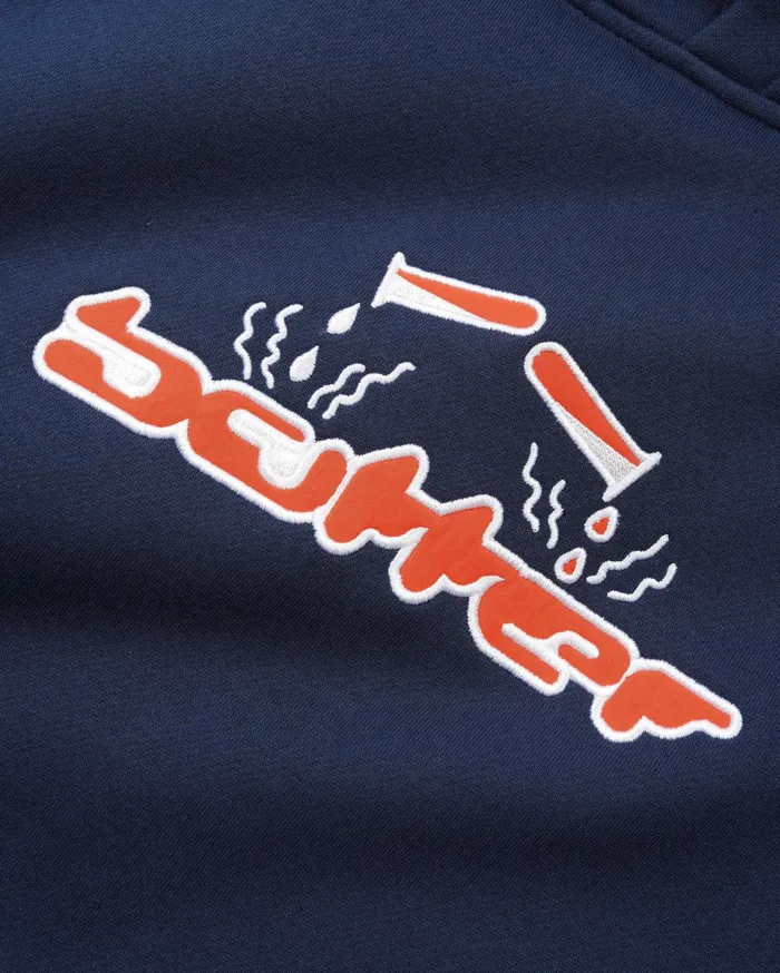 Butter Goods Corrosive Applique Pullover Hood Navy Men Fleece Butter Goods Corrosive Applique Pullover Hood Navy Men Fleece