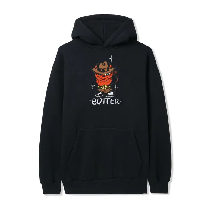 Butter Goods Devil Pullover Hood Black Men Fleece