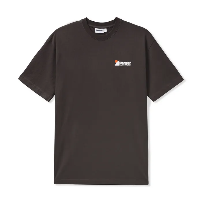 Butter Goods Distressed Pigment Dyed Tee Black Men TShirts