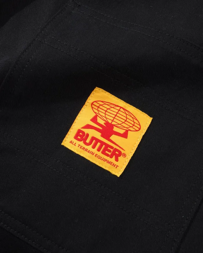 Butter Goods Field Cargo Pants Washed Black Men Pants Butter Goods Field Cargo Pants Washed Black Men Pants