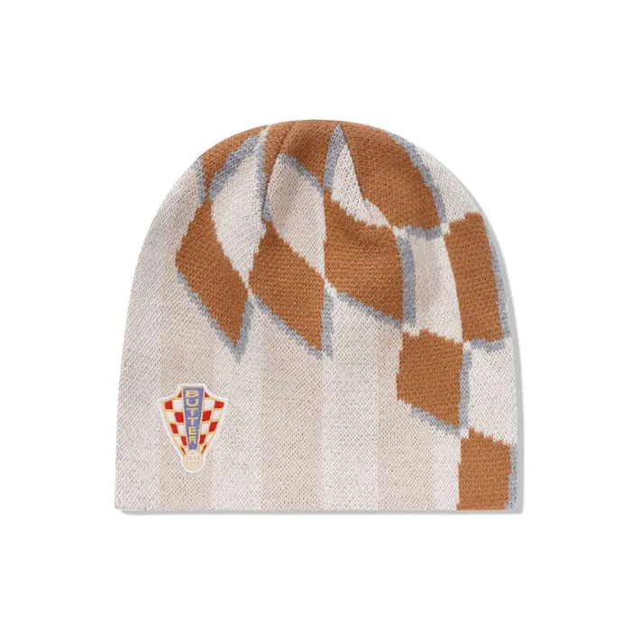 Butter Goods Flag Skully Beanie Cream Men Beanies