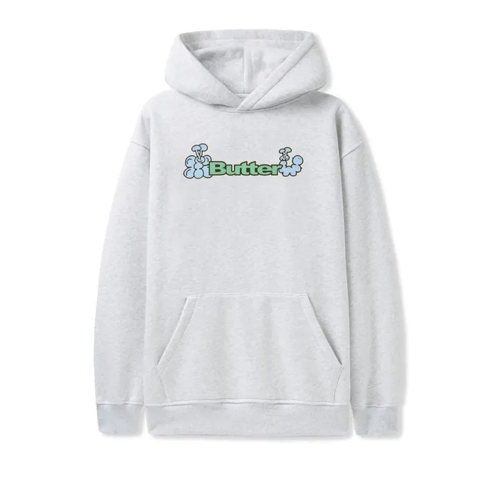 Butter Goods Fleece Men Bugs Logo Pullover Hood Ash