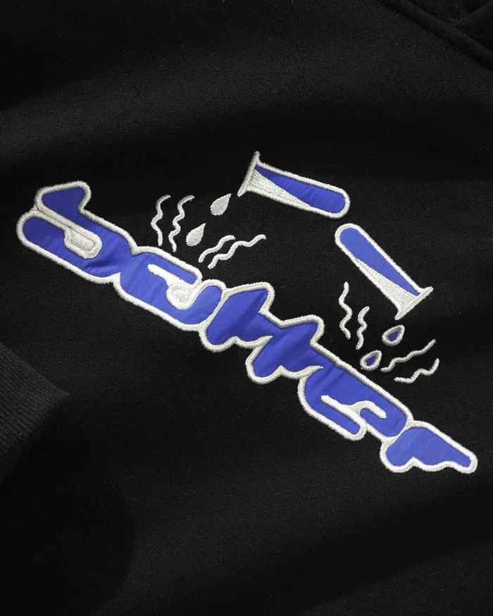 Butter Goods Fleece Men Corrosive Applique Pullover Hood Black Butter Goods Fleece Men Corrosive Applique Pullover Hood Black