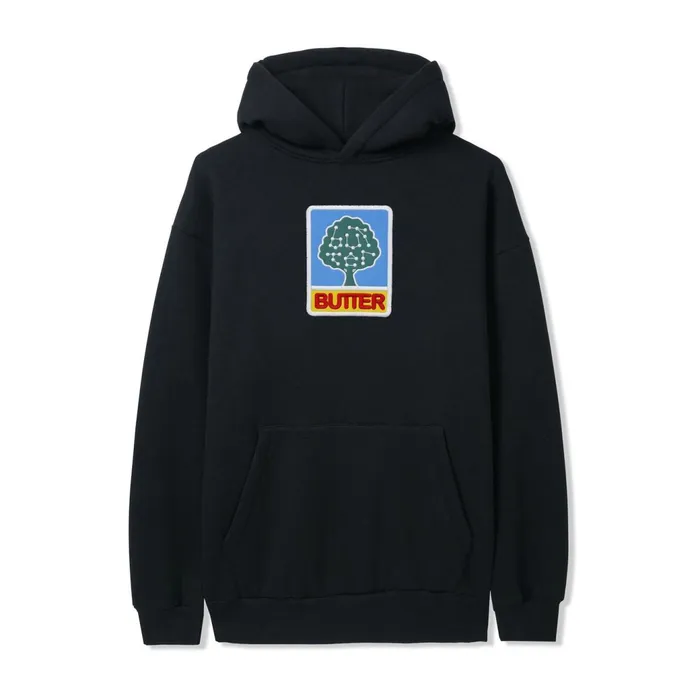 Butter Goods Fleece Men Growth Pullover Hood Black