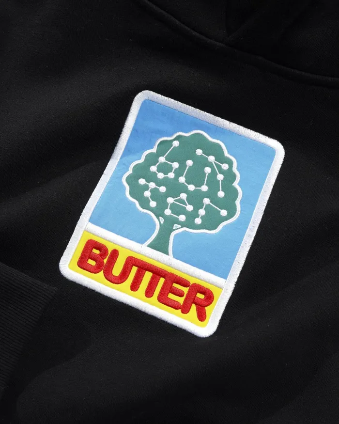 Butter Goods Fleece Men Growth Pullover Hood Black Butter Goods Fleece Men Growth Pullover Hood Black