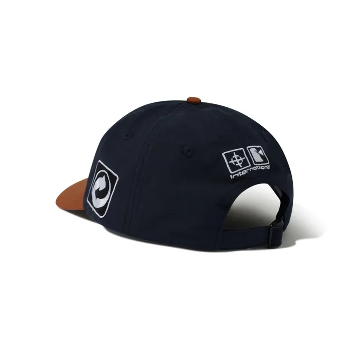 Butter Goods Hats Men Corrosive 6 Panel Cap Navy Bark Butter Goods Hats Men Corrosive 6 Panel Cap Navy Bark