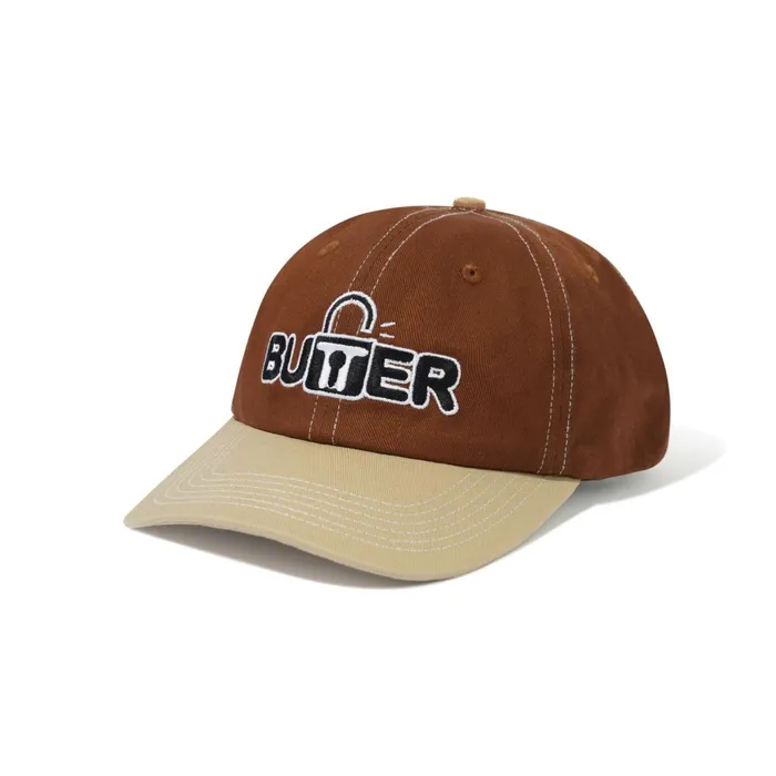 Butter Goods Hats Men Lock 6 Panel Cap Oak Tan