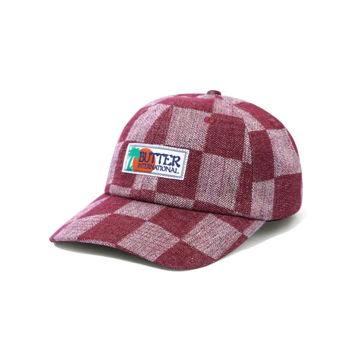 Butter Goods Hats Men Vacation 6 Panel Cap Maroon