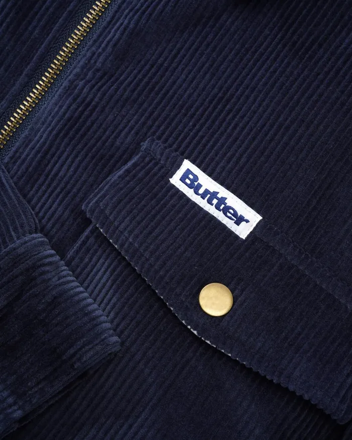Butter Goods Jackets Men Corduroy Club Jacket Navy Butter Goods Jackets Men Corduroy Club Jacket Navy