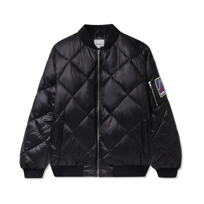 Butter Goods Jackets Men Temperature Bomber Jacket Black