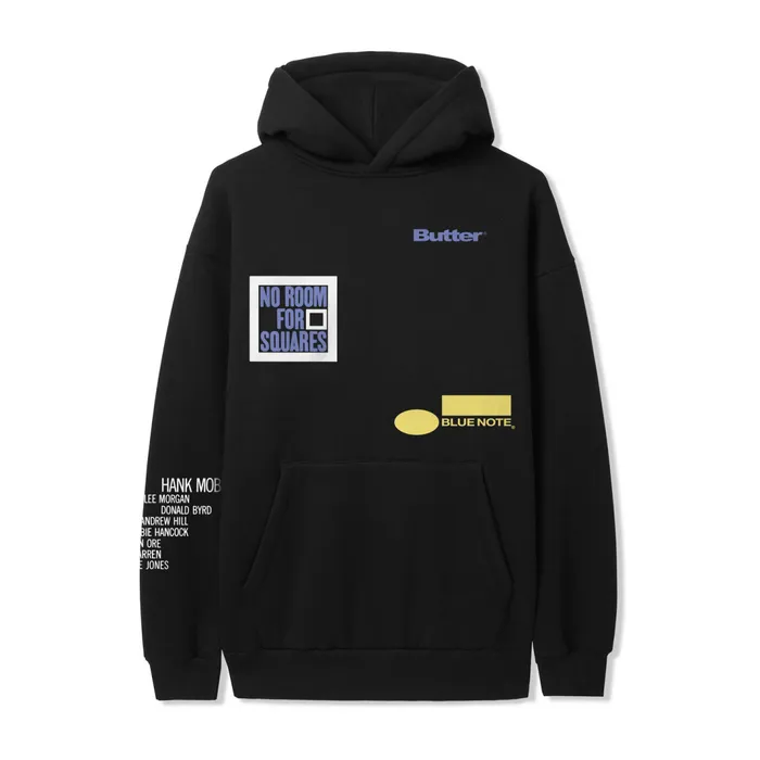 Butter Goods Mobley Pullover Hood Black Men Fleece