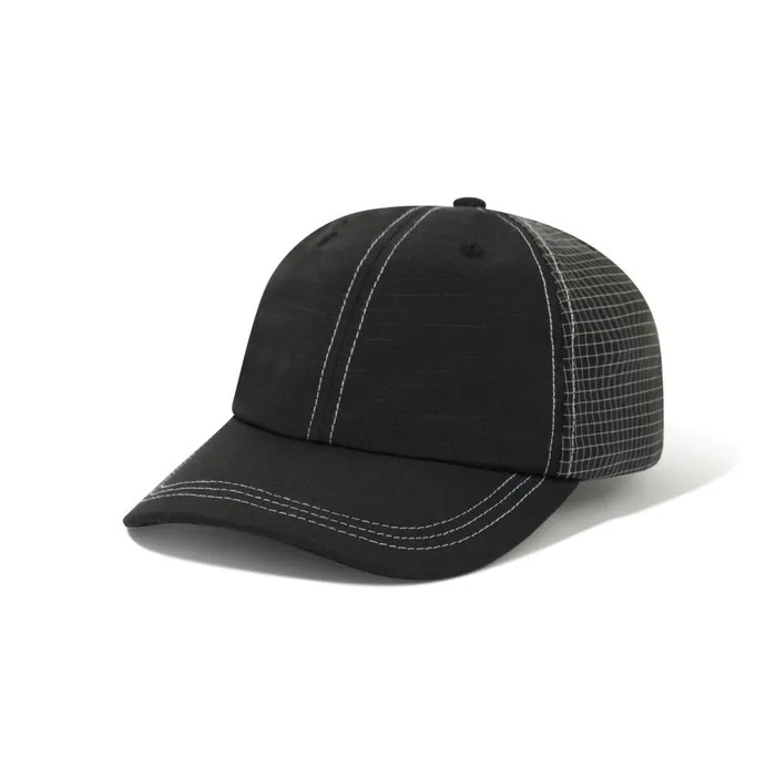 Butter Goods Nylon Ripstop 6 Panel Cap Black Men Hats
