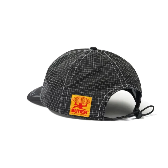 Butter Goods Nylon Ripstop 6 Panel Cap Black Men Hats Butter Goods Nylon Ripstop 6 Panel Cap Black Men Hats