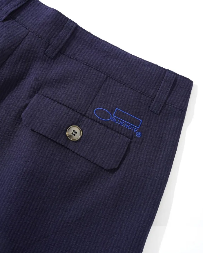 Butter Goods Pants Men Blue Note Casual Suit Pants Navy Seersucker Butter Goods Pants Men Blue Note Casual Suit Pants Navy Seersucker