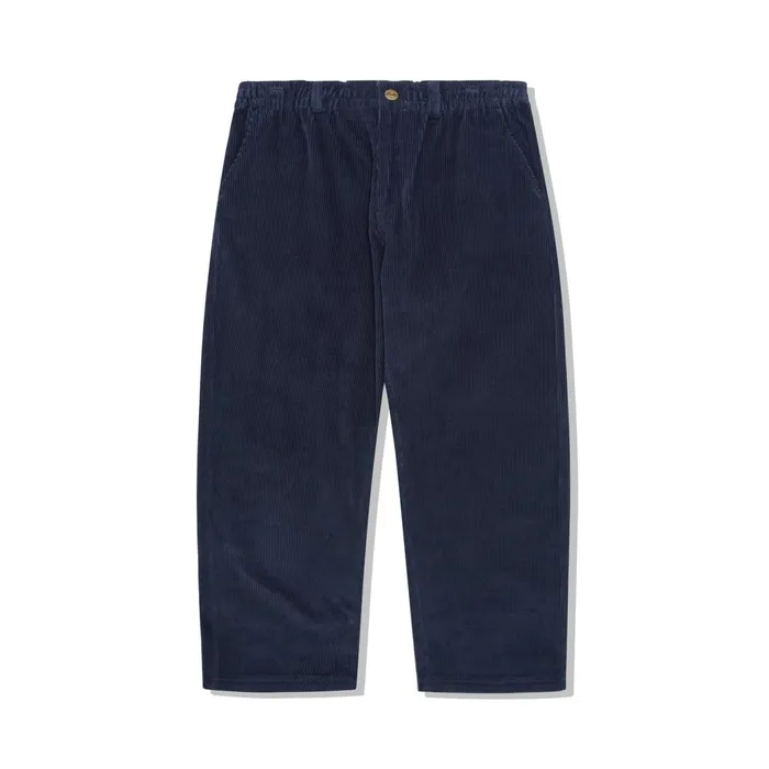 Butter Goods Pants Men Corduroy Wide Leg Pants Navy