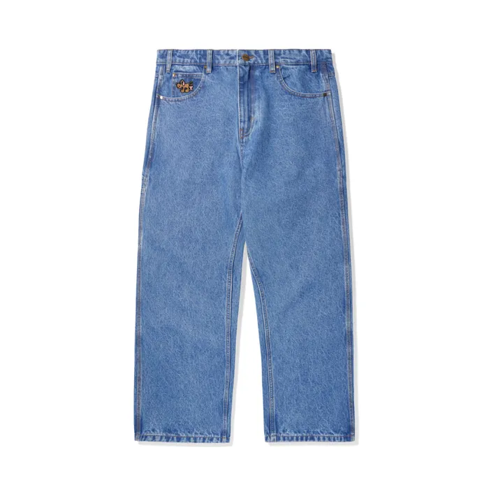 Butter Goods Pants Men Pooch Relaxed Denim Jeans Washed Indigo