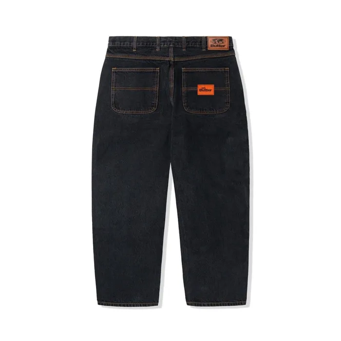 Butter Goods Pants Men Santosuosso Denim Jeans Washed Black Butter Goods Pants Men Santosuosso Denim Jeans Washed Black