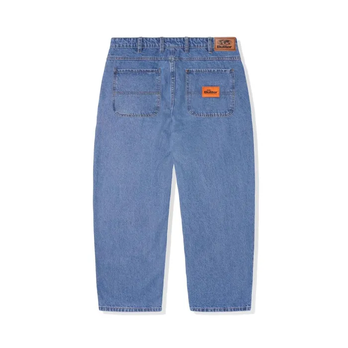 Butter Goods Pants Men Santosuosso Denim Jeans Washed Indigo Butter Goods Pants Men Santosuosso Denim Jeans Washed Indigo