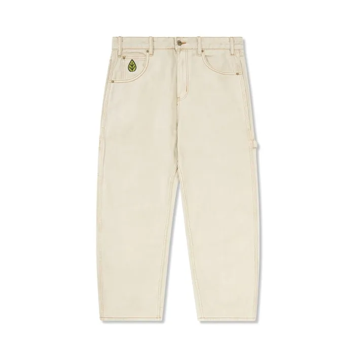 Butter Goods Pants Men Weathergear Heavy Weight Denim Jeans Washed Khaki