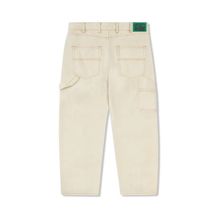 Butter Goods Pants Men Weathergear Heavy Weight Denim Jeans Washed Khaki Butter Goods Pants Men Weathergear Heavy Weight Denim Jeans Washed Khaki