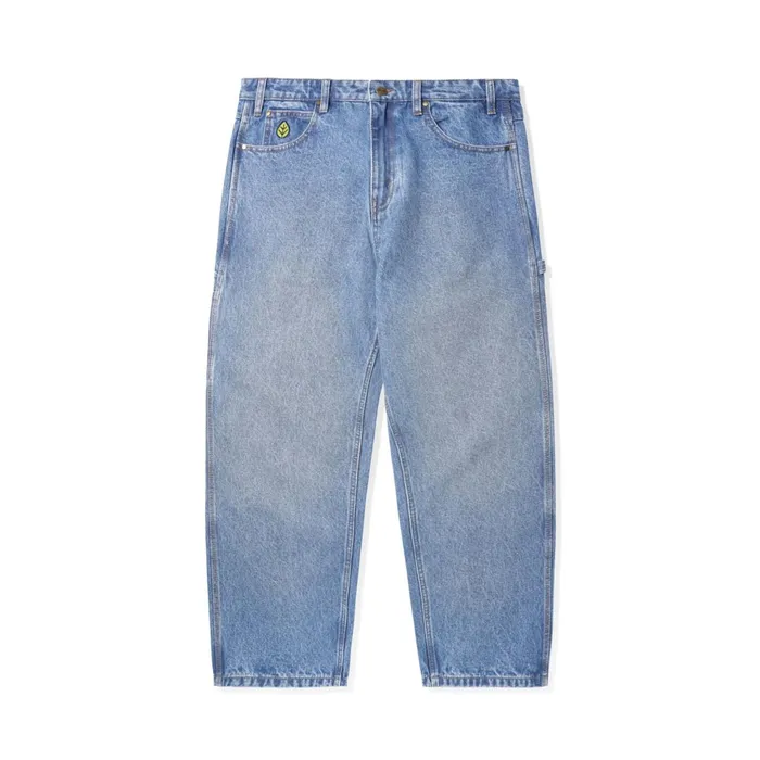Butter Goods Pants Men Weathergear Heavy Weight Denim Jeans Worn Indigo