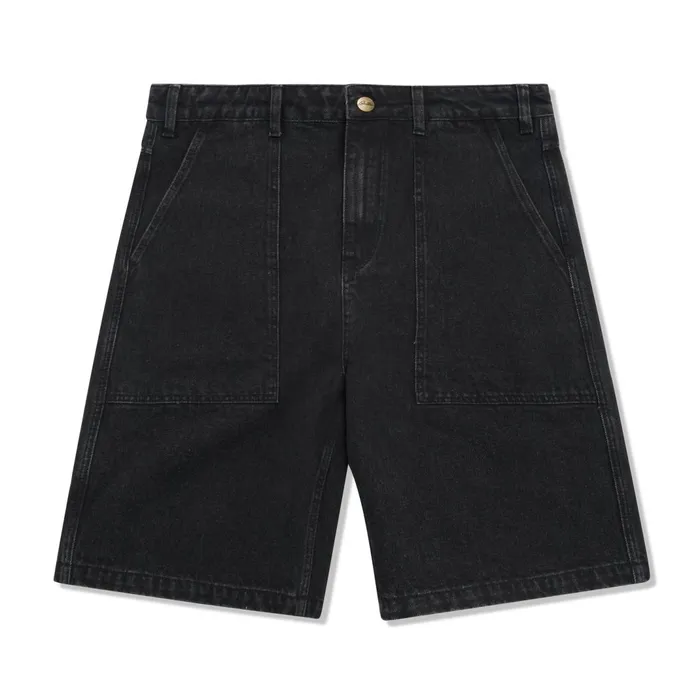 Butter Goods Patch Pocket Denim Shorts Washed Black Men Shorts