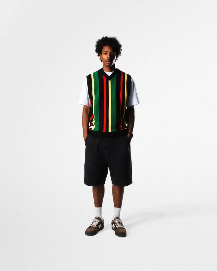 Butter Goods Patch Pocket Denim Shorts Washed Black Men Shorts