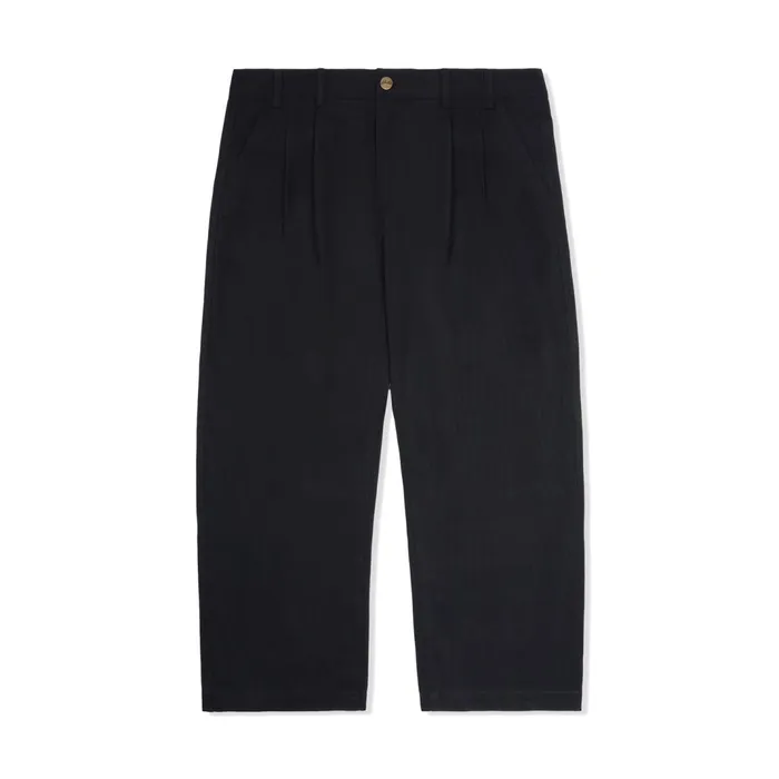 Butter Goods Pleated Trousers Black Men Pants