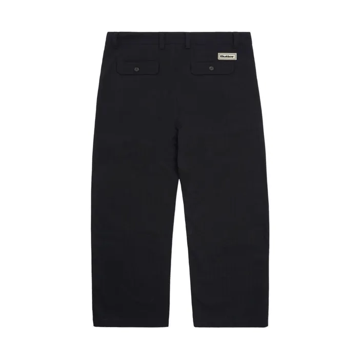 Butter Goods Pleated Trousers Black Men Pants