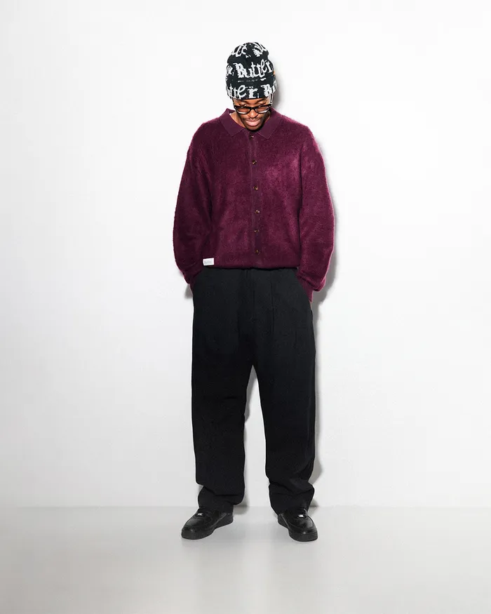 Butter Goods Pleated Trousers Black Men Pants