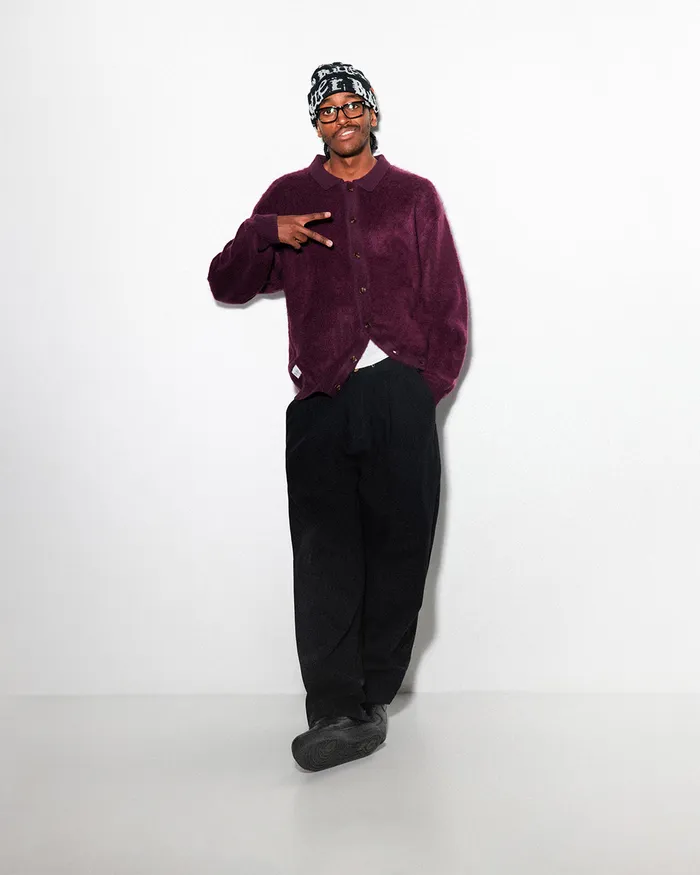 Butter Goods Pleated Trousers Black Men Pants