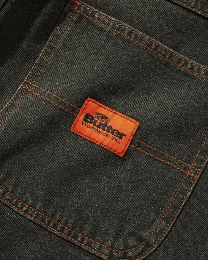Butter Goods Santosuosso Denim Jeans Dark Army Wash Men Pants Butter Goods Santosuosso Denim Jeans Dark Army Wash Men Pants
