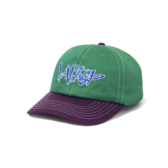 Butter Goods Scratch 6 Panel Cap Forest Purple Men Hats